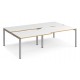 Adapt 1600mm Deep Sliding Top Double Back to Back Bench Desk